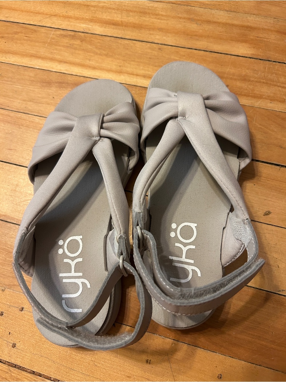 Ryka Neutral Knot-Front Women's Sandals in Taupe